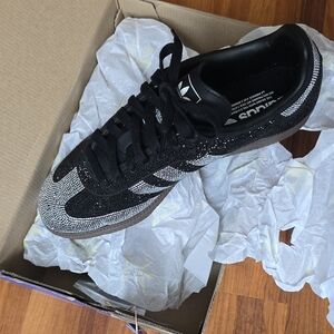 Adidas Black and Silver Casual Shoes